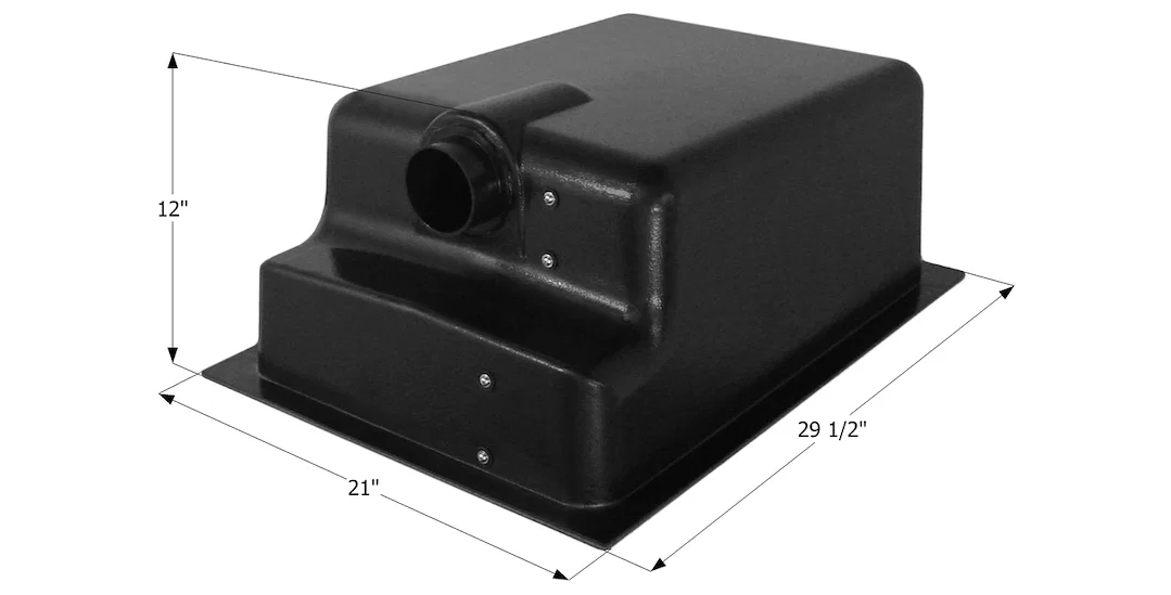 12366 – ICON Waste Holding Tank, Can Be Used For Black Or Gray Water 18 Gallon Capacity 29-1/2 Inch Length x 21 Inch ...